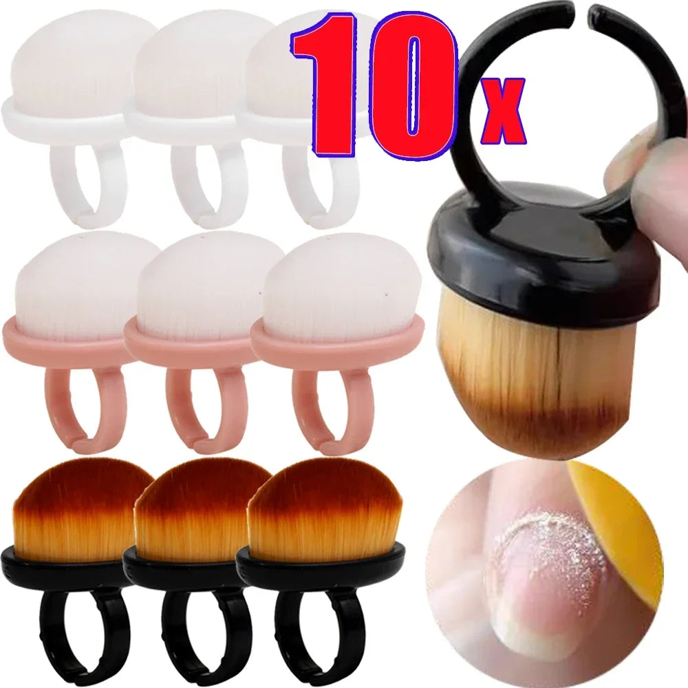 Cepillo profesional para polvo de uñas, cepillo para arte de uñas, herramienta de limpieza para quitar esmalte de gel, pinceles de maquillaje de belleza, accesorios de manicura