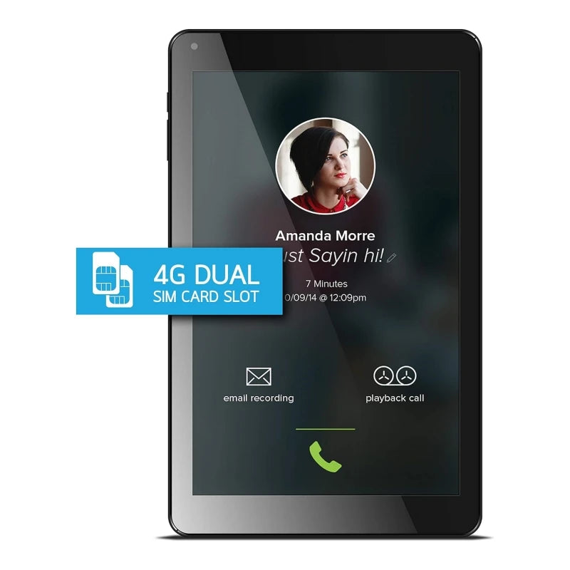 10.1 Inch QDYS Android 8.1 Phone Call Tablet 2GB RAM 16GB ROM Dual Camera 1280*800 IPS Quad-Core 1.3GHz MTK6735 CPU SIM Card