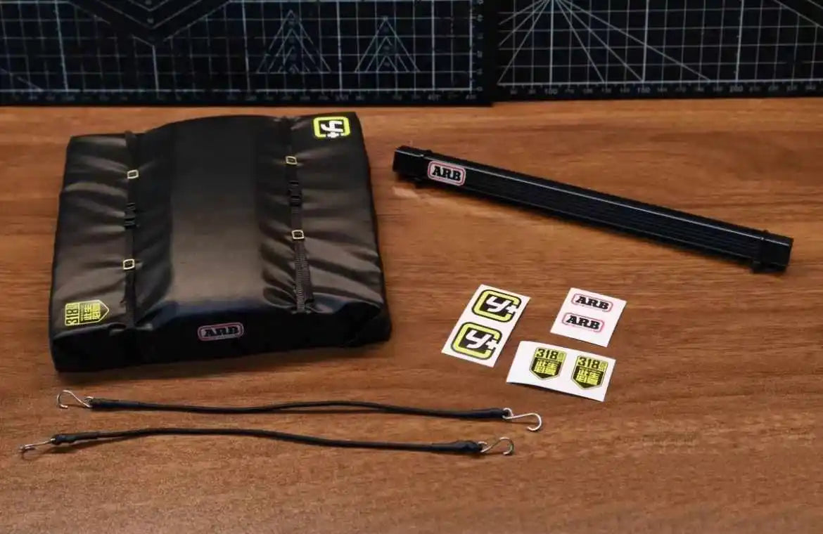 Simulated Tent Bag Side Tent Mood Accessory for 1/8 1/10 RC Track Car Traxxas TRX4 Defender Bronco AXIAL SCX10 RC4WD Decoration - Lootquake