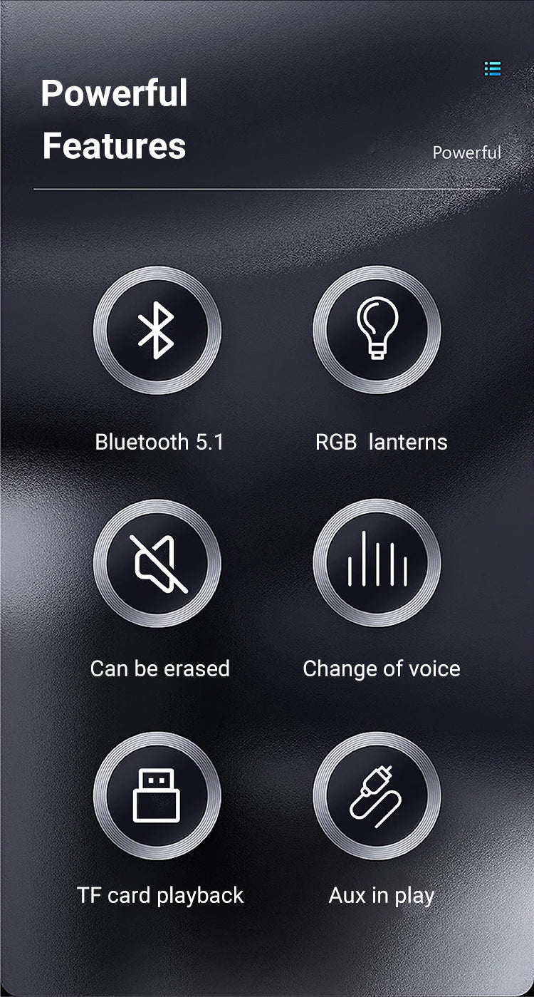 Altavoz Bluetooth portátil, subwoofer estéreo de 360 grados, resistente al agua IPX7, con iluminación, compatible con TF, TWS, inalámbrico, 40 W, para exteriores.