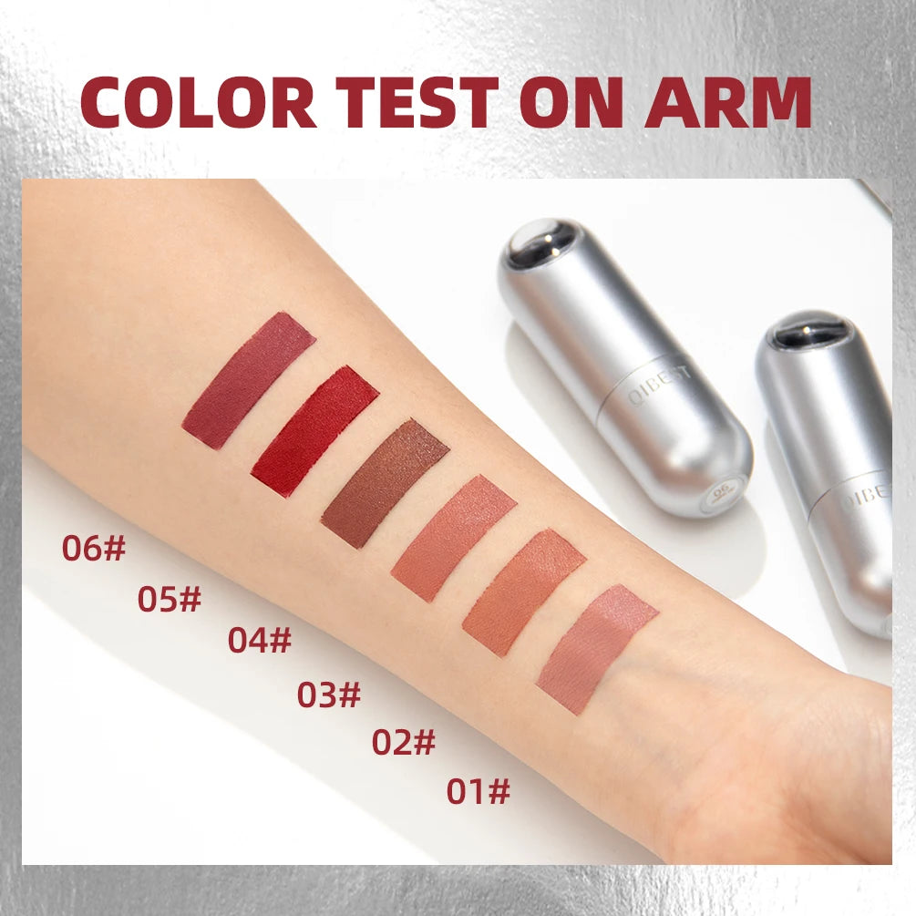 High Quality Professional Lipsticks Nude Matte Lipstick Long Lasting Moisturizing Makeup Sexy Red Lipgloss Tint Lips Cosmetics