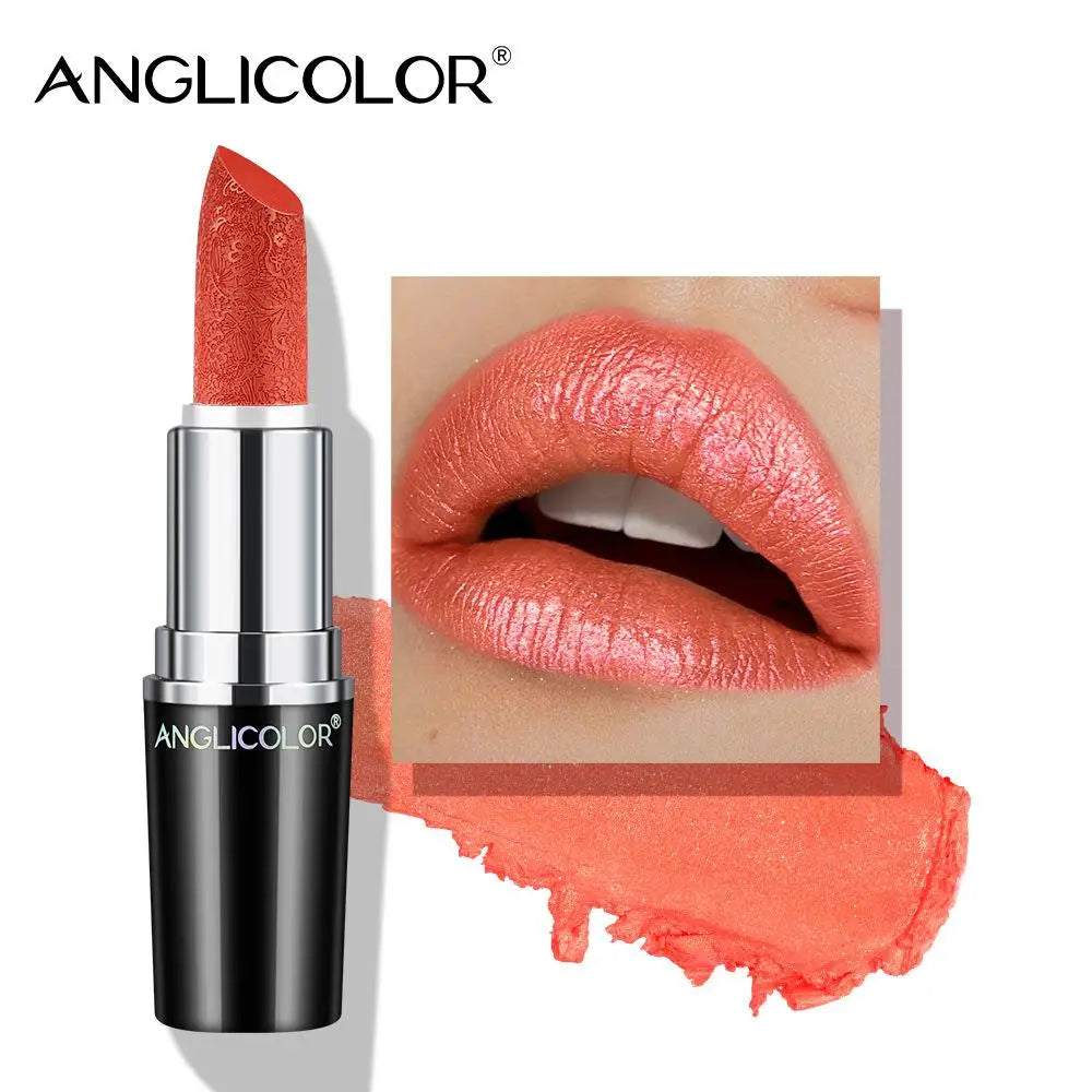 Makeup Non-sticky Non-fading Lipstick Pearlescent Long-lasting Moisturizing Fine Glitter Lip Gloss Hydrating Waterproof Lips Hot