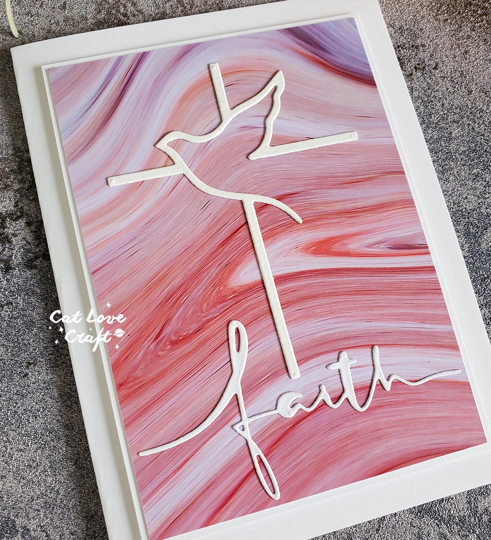 Catlove Dove Cross Easter Metal Cutting Dies Scrapbooking Mold Stencil Die Cuts Card Making DIY Craft Embossing New Die For 2023 - Lootquake