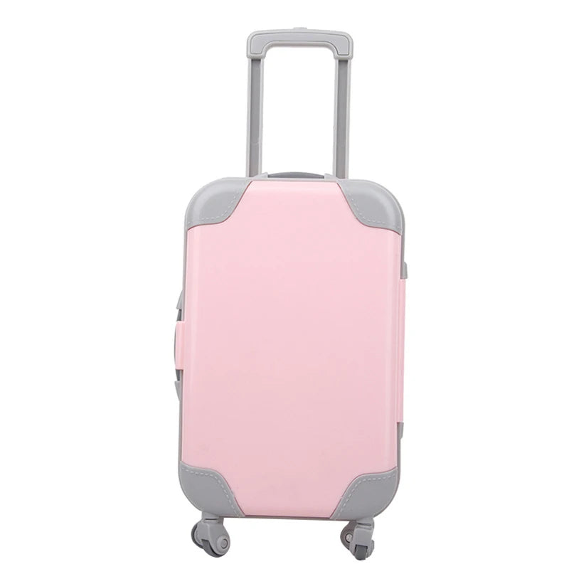 Doll Accessories Suitcase Fit For 18 Inch American Dolls 43Cm Baby Reborn Doll Clothes Storage Box Toy Gift - Lootquake