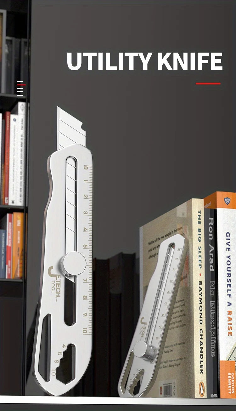 Cuchillo de arte de alta resistencia, de acero inoxidable grueso y grande, cuchillo para papel tapiz de grado industrial, soporte para herramientas duradero