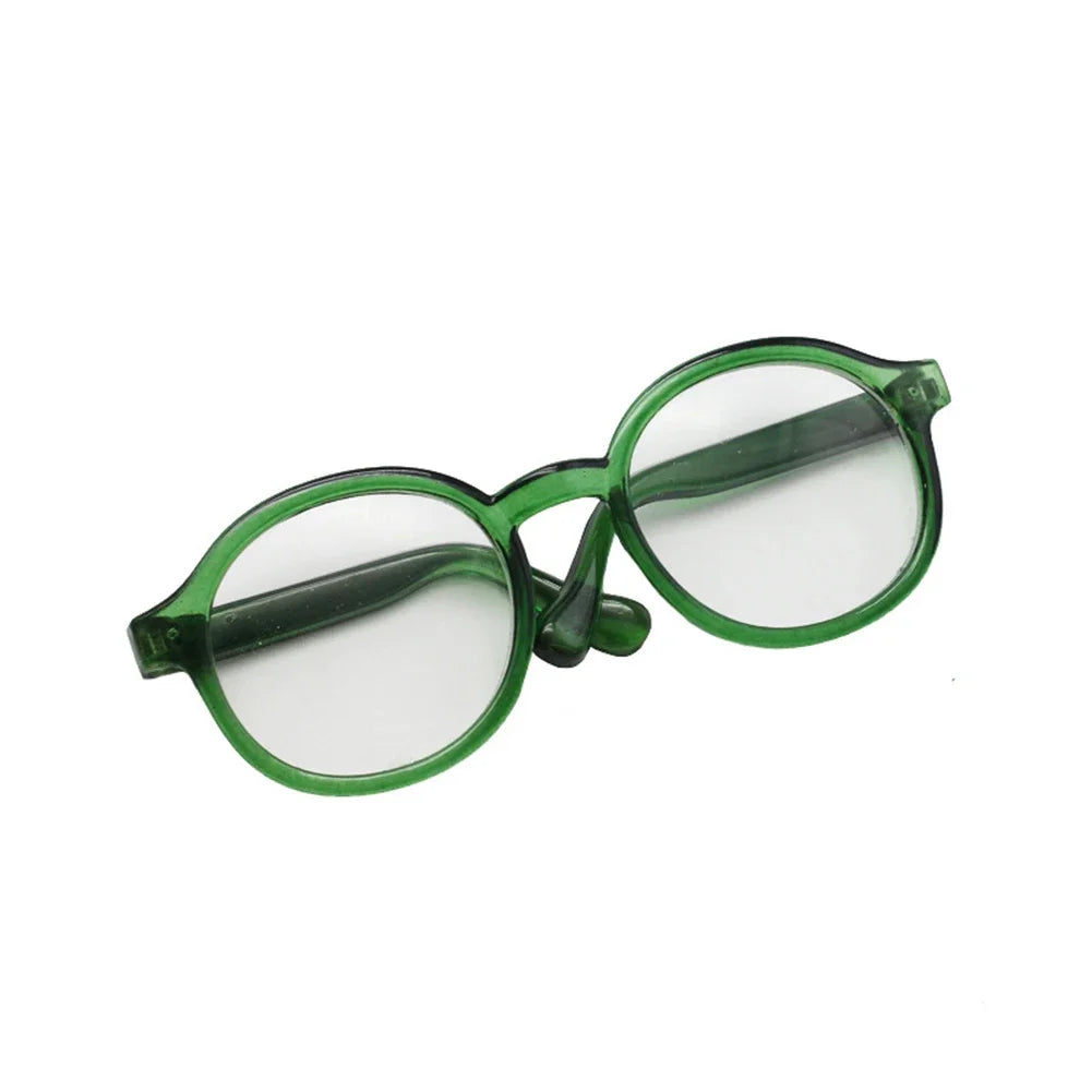 Lunettes en plastique transparentes Labubu de 6,5 cm pour poupées BJD 1/8, 1/6, 1/3 et 1/4, pour poupées Labubu MSD en peluche EXO
