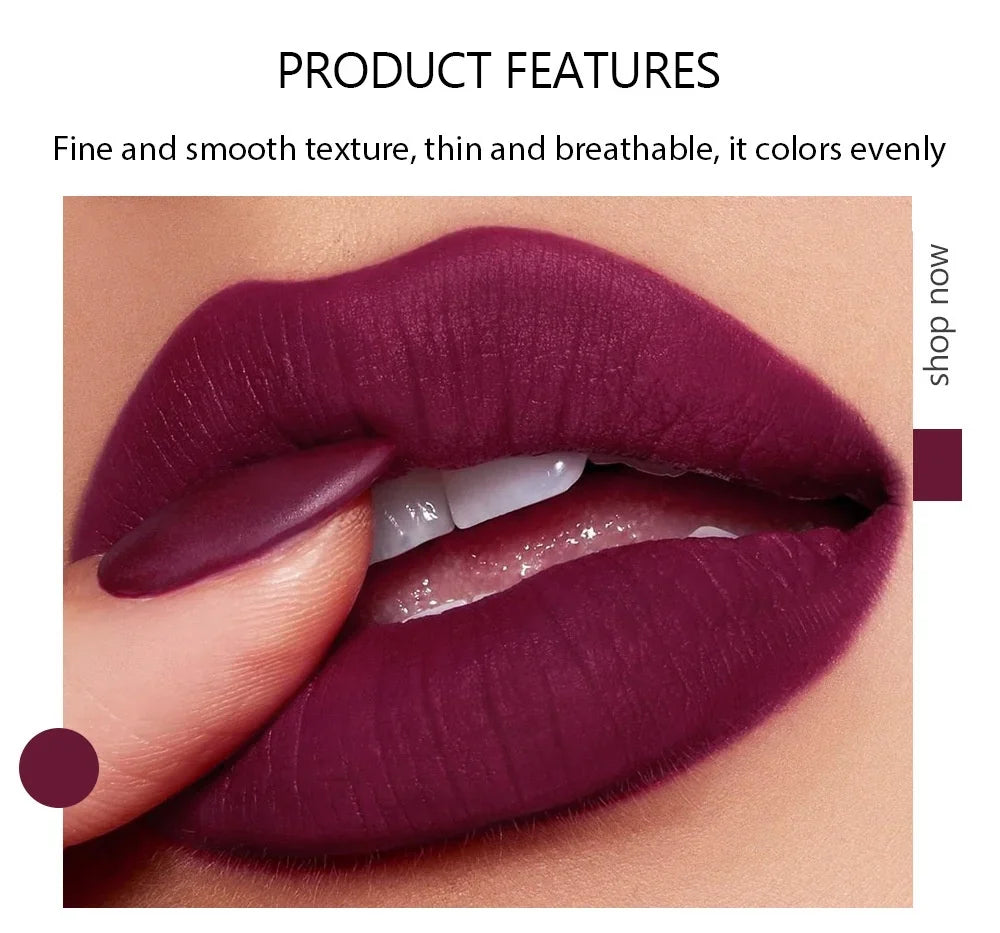 5 in 1 Lipstick Set Lightweight Matte Velvet Long Lasting Combination Lipstick Nourish Moisturizing Professional Lipliner Makeup
