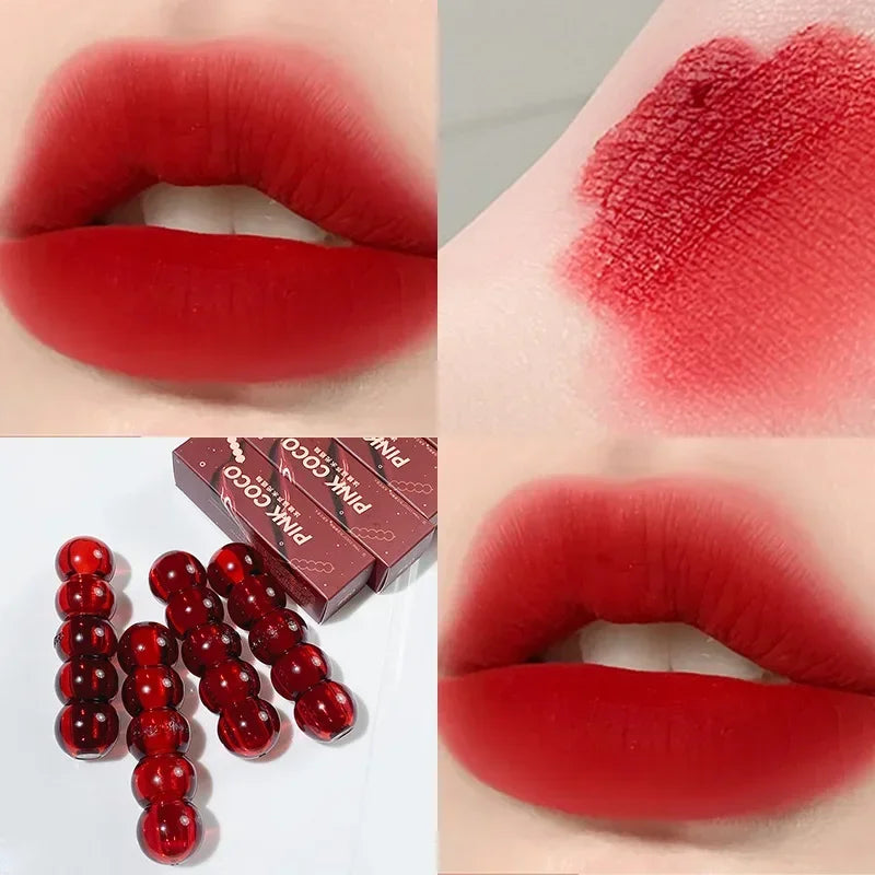 Waterproof Velvet Lipstick Easy To Wear Longstay Lip Stick Lasting Matte Nude Lip Glaze Non-stick Korea Makeup Lip Tint Cosmetic