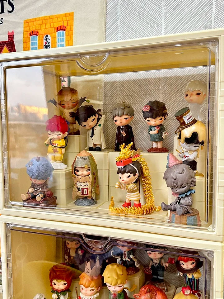 Labubu Display Box Cabinet Box Dustproof And Moisture-Proof Blind Box Toy Doll Display Stand Transparent Acrylic Storage Box