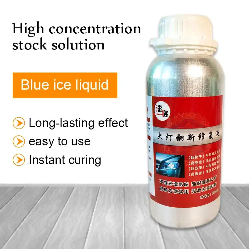 Car Headlight Repair Fluid High Quality headlight repair fluid kit Auto headlamp scratch repair yellow renovation 800G - Lootquake