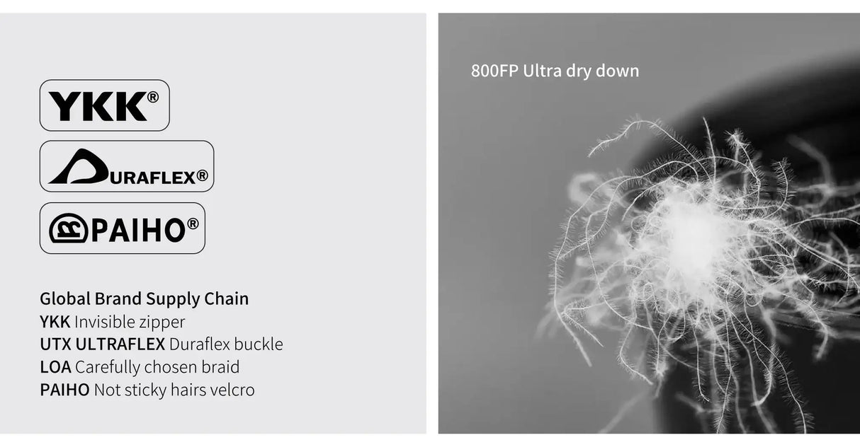 AEGISMAX Wind Hard Dusk Upgrade 7D Nylon DWR 800FP Ultra Dry Down Pro Ultralight Sleeping Bag Camping and Hiking for Men & Women - Lootquake