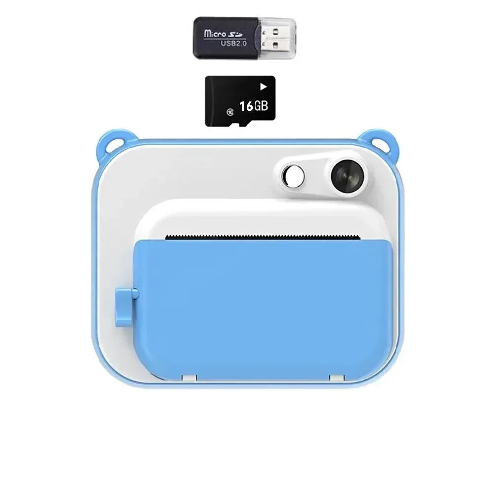 Cámara para niños con impresión instantánea, cámara de fotos digital, cámara de vídeo para niñas, regalo de cumpleaños para niños