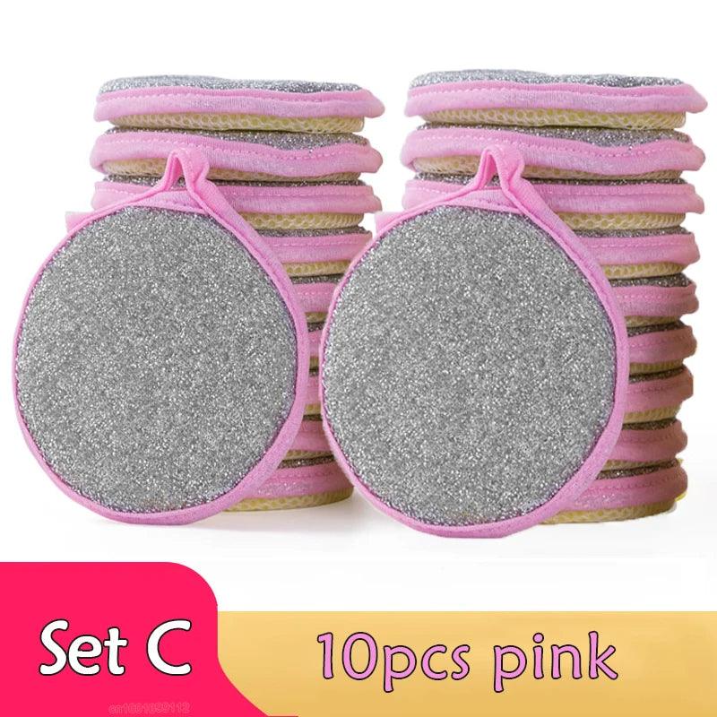 5/10/20Pcs Double Side Dishwashing Sponge Dish Washing Brush Pan Pot Dish Wash Sponges Household Cleaning Kitchen Tools