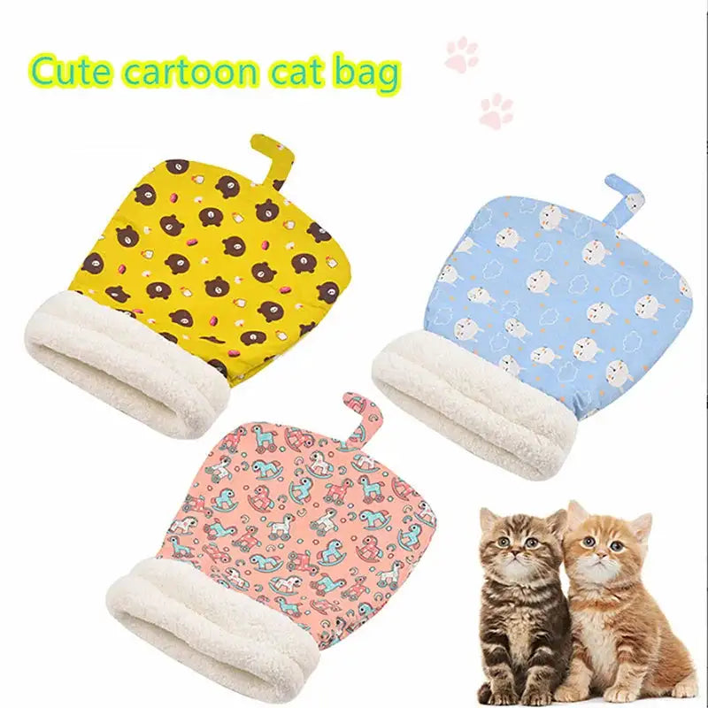 Warm Cat Sleeping Bag Soft Cat Bed Comfortable Tunnel Cat Nest Closed Pet House for Cats Lovely Cat Nest 2.5-7kg Cat Accessories - Lootquake