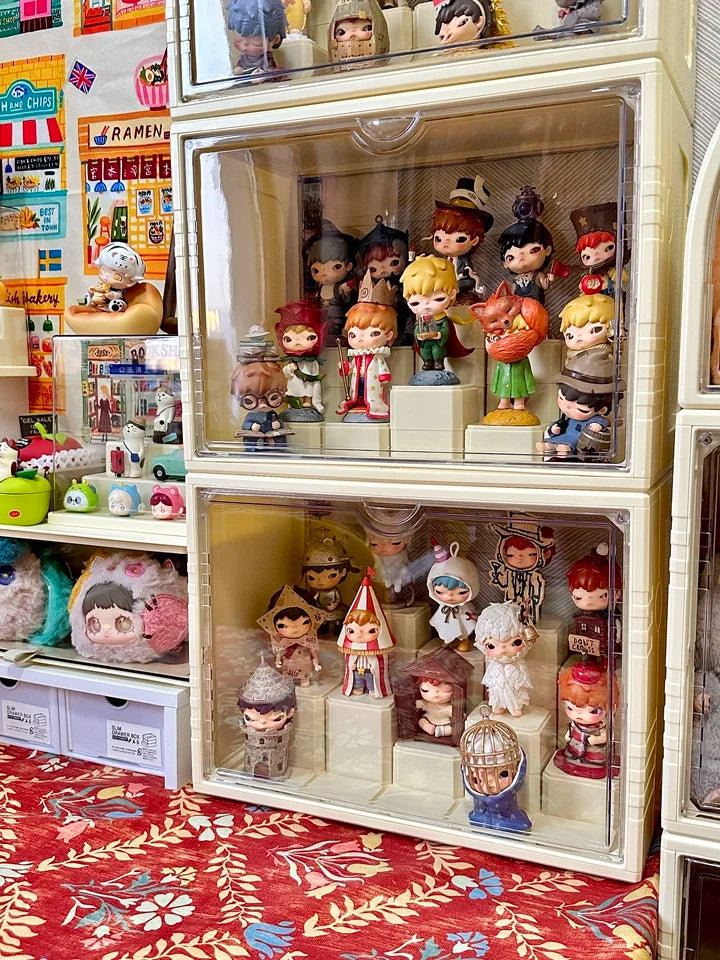 Labubu Display Box Cabinet Box Dustproof And Moisture-Proof Blind Box Toy Doll Display Stand Transparent Acrylic Storage Box