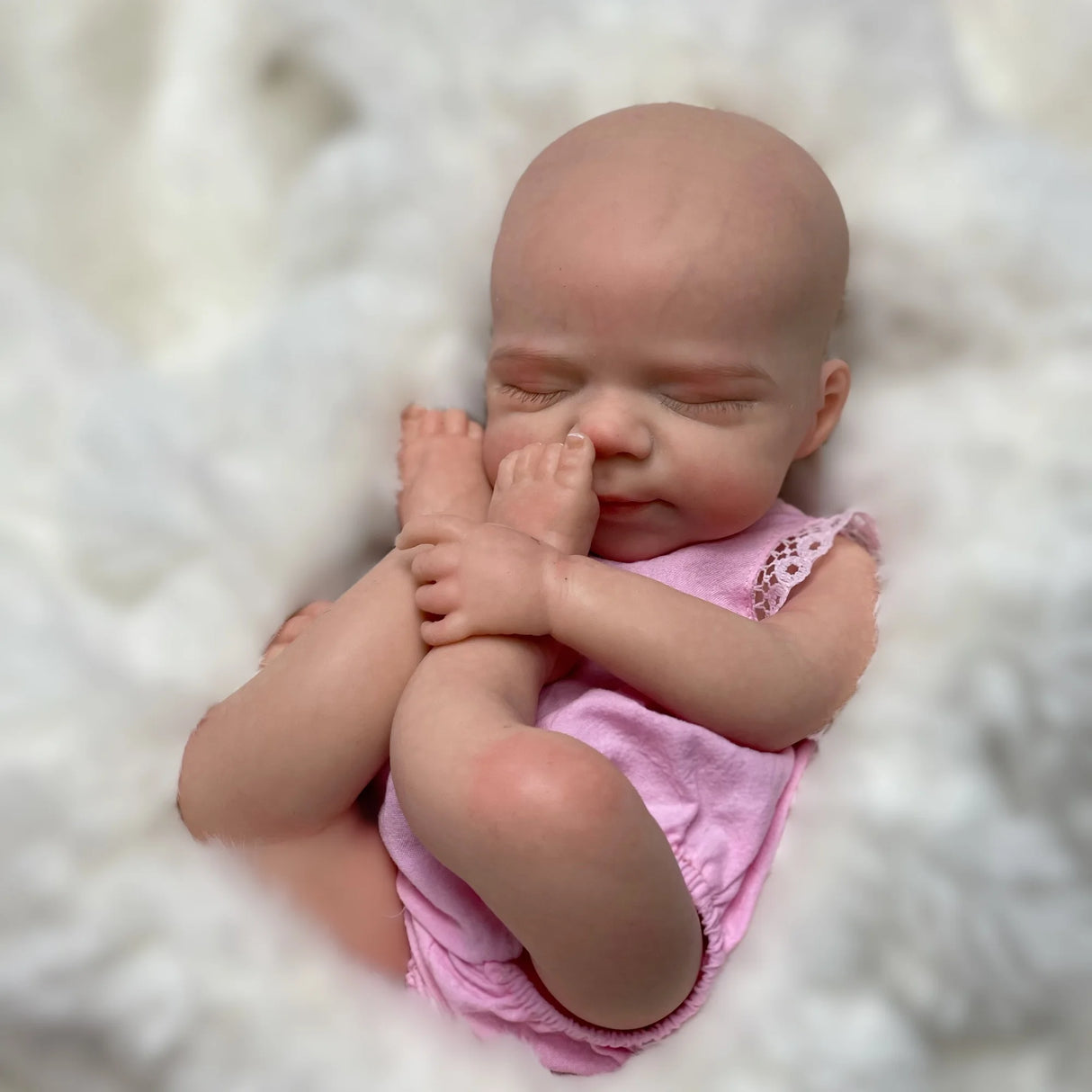 13Inch Close Eyes Pascale Solid Silicone Reborn Baby Girls With Princess Cloth Washable Soft Touch Handmade Bebe Reborn Girl - Lootquake
