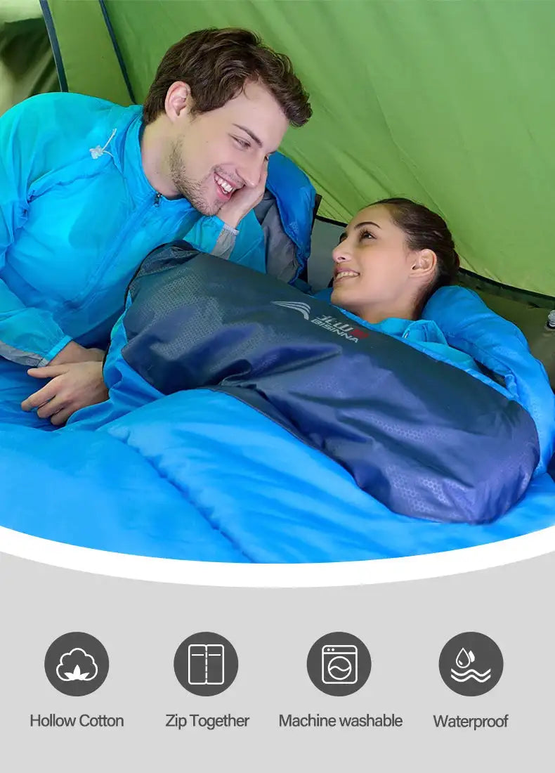 BISINNA Camping Sleeping Bag Ultralight Waterproof Winter Warm Envelope Backpacking Sleeping Bags for Outdoor Traveling Hiking - Lootquake