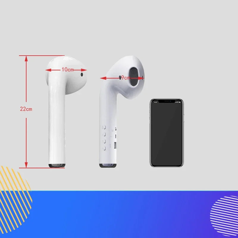 Casque Bluetooth géant surdimensionné pour AirPods Pro, modèle audio sans fil Bluetooth, cadeau de chasse, barre de son rouge Hot Net