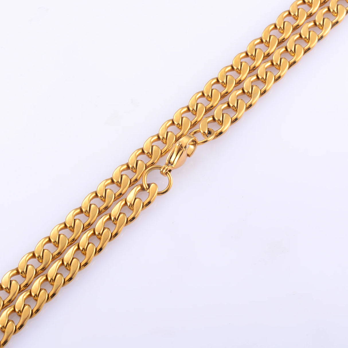 Width 3mm-11.5mm Stainless Steel Gold Color Cuban Chain Necklace Hip Hop Classical Punk Fashion Jewelry Men Gifts - Lootquake