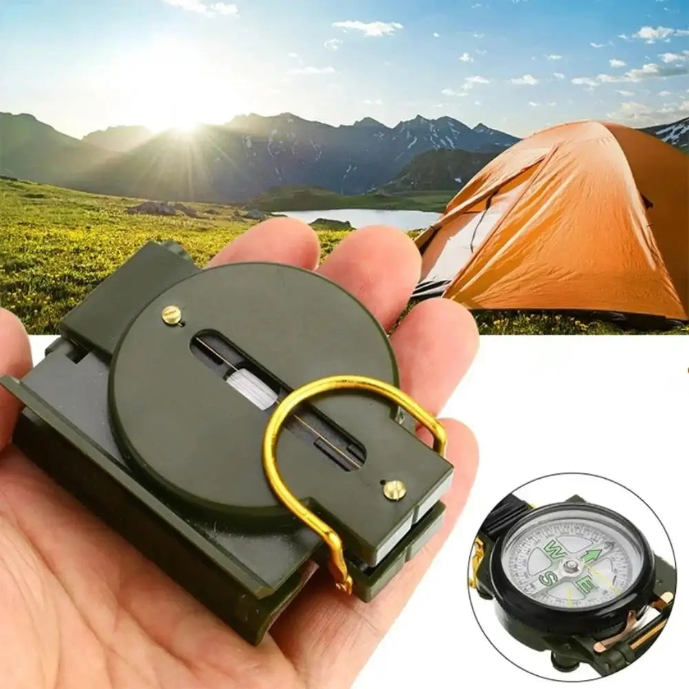 Waterproof High Precision Compass Outdoor Gadget Sports Hiking Mountaineering Professional Metal Sight - Lootquake