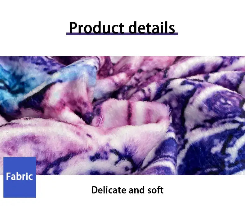 Mermaid Blanket Sleeping Bag Anti Kick Flannel Quilt Soft Fabric High Color Fastness Children Birthday Gift Fish Tail - Lootquake