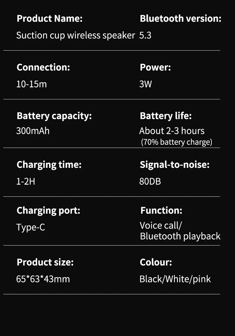 Altavoz Bluetooth inalámbrico, portátil, estéreo, envolvente, subwoofer, para exteriores, minialtavoz Bluetooth pequeño.