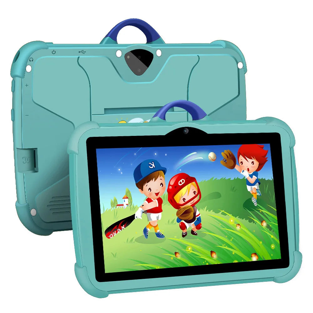 Tableta 5G WiFi de 7 pulgadas para niños, nueva tableta educativa de aprendizaje, cuatro núcleos, 4 GB de RAM, 64 GB de ROM, cámaras duales, Android 13, 2025