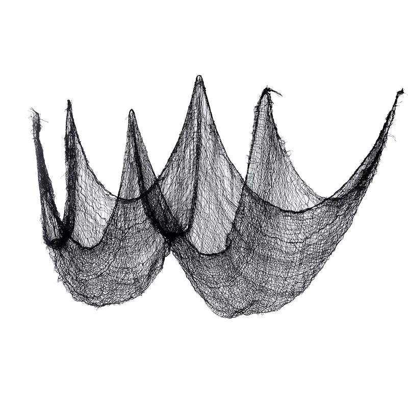 2M/4M Halloween Decorations Black Creepy Gauze Cloth Window Table Door Net Spooky Fancy Dress Party Haunted House Wall DIY Decor