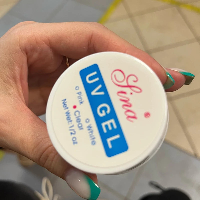 15Ml Nail Extension 3 colors Poly UV Gel,Transparent/ Pink/White Gel For DIY Nail Art,Multi-function UV Gel Nail Art Tools 1&