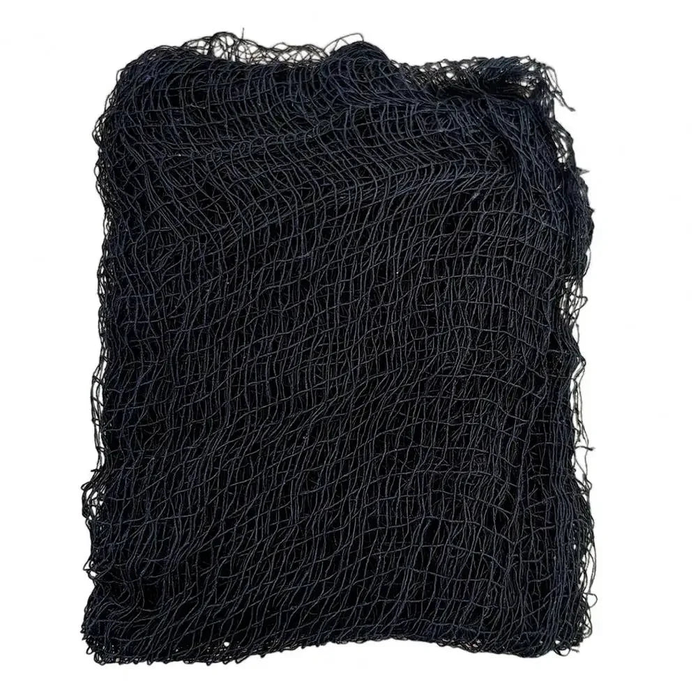 Décorations d'Halloween 76 x 183 cm, gaze noire effrayante, filet pour fenêtre, table, porte, déguisement, fête, maison hantée, décoration murale