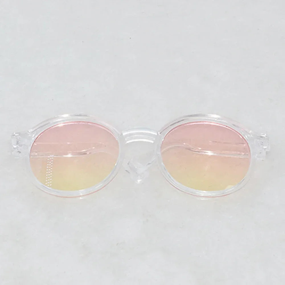 Lunettes en plastique transparentes Labubu de 6,5 cm pour poupées BJD 1/8, 1/6, 1/3 et 1/4, pour Labubu MSD SD Plush et EXO Doll