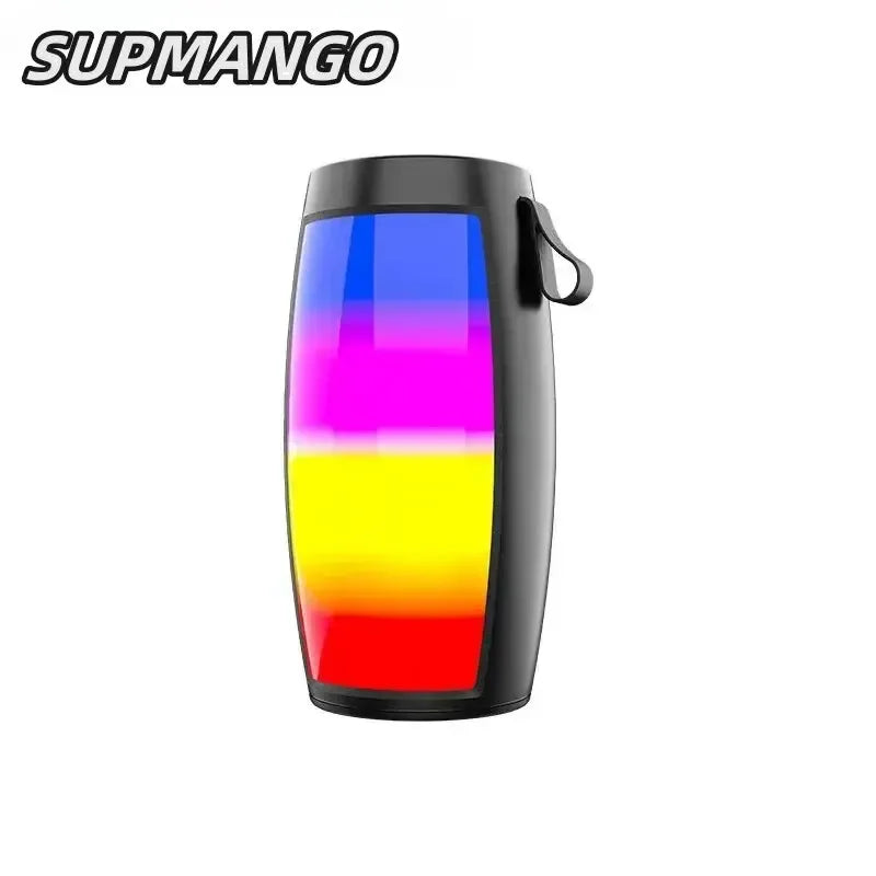 Enceintes Bluetooth sans fil S12, caisson de basses portable et puissant, lecteur MP3, système audio avec lumières LED