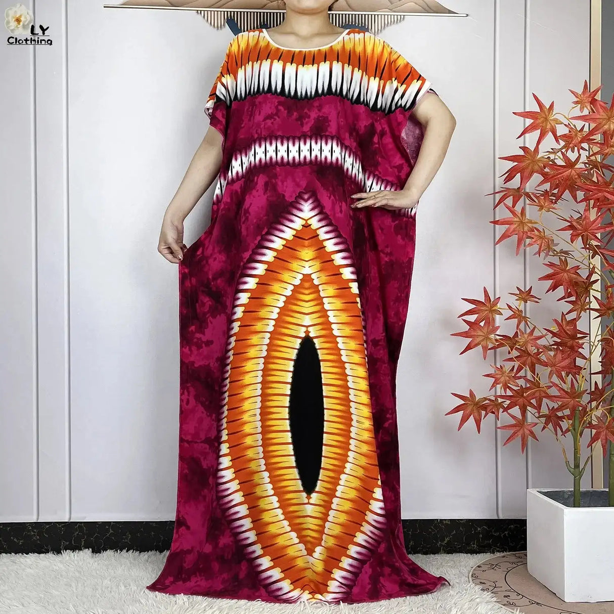 2024 Latest Muslim Sets Women Clothing Cotton Floral Loose Dashiki Long Dress African Abaya Dubai Traditional Islamic Clothing