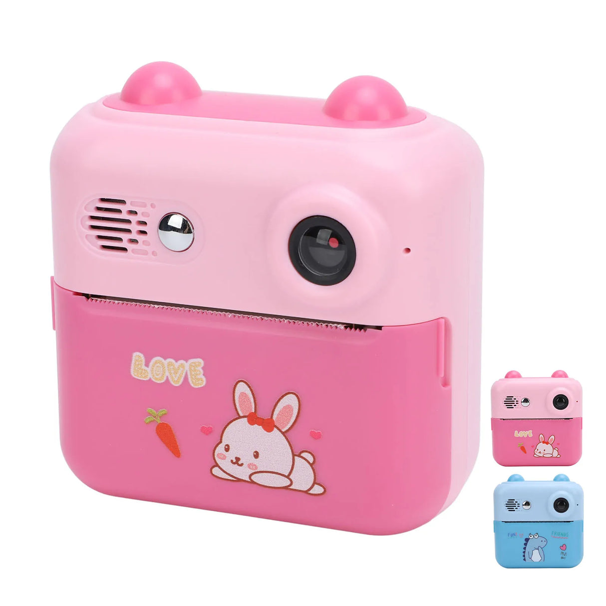 Cámara de impresión instantánea de 50 MP, pantalla de 2,4 pulgadas, protección ocular, 1000 mAh, multifuncional, zoom digital de 16x, 1080P, para viajes.