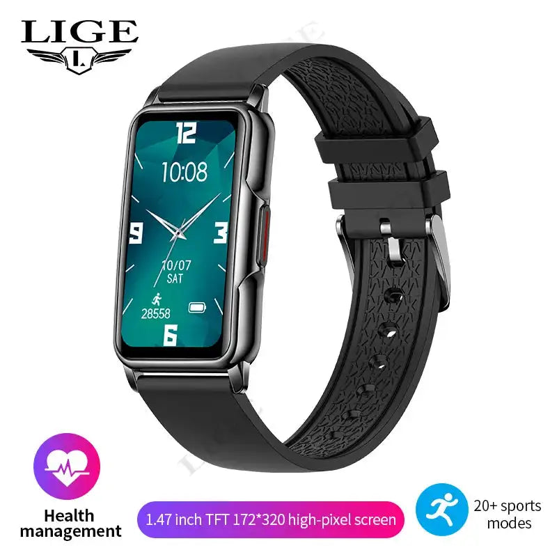 For Android IOS Smart Bracelet Women Smartwatch Men Heart Rate Blood Oxygen Waterproof Sport Smart Band Watch For Ladies +Gift - Lootquake