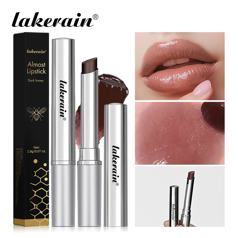 Lápiz labial de miel negra, hidratante de larga duración, voluminizador de labios natural, maquillaje, brillo voluminizador de labios, cosméticos, exfoliante para labios.