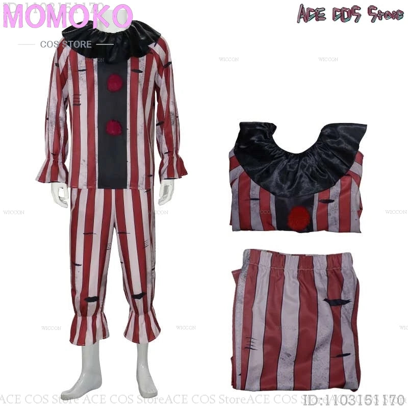 Halloween Horror Scary Clown Nightmere Party Creepy Killer Clown Cosplay Costume Red Wig Party Carnival Women Masquerade Outfit