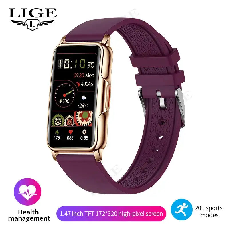 For Android IOS Smart Bracelet Women Smartwatch Men Heart Rate Blood Oxygen Waterproof Sport Smart Band Watch For Ladies +Gift - Lootquake