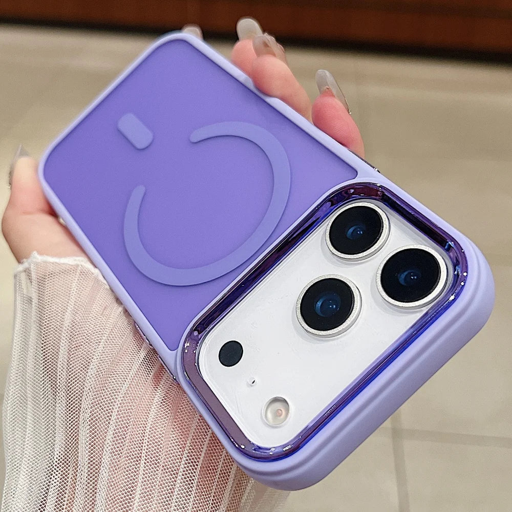 Funda ultrafina transparente para iPhone con carga inalámbrica Magsafe