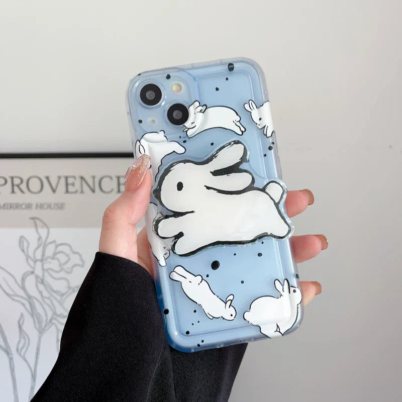 Funda blanda para teléfono Run Rabbit Caroon Grip Tok Holder