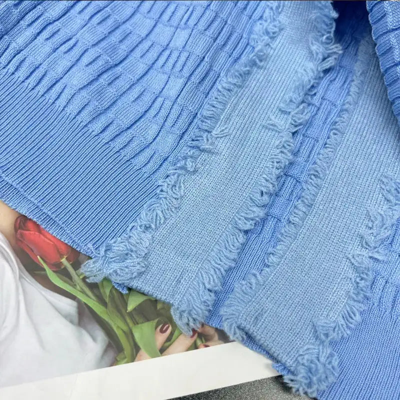 YuooMuoo 2025 New Arrival Women Knitted Long Dress Elegant V-neck Single-breasted Split Sweater Dress Office Lady Vestidos - Lootquake