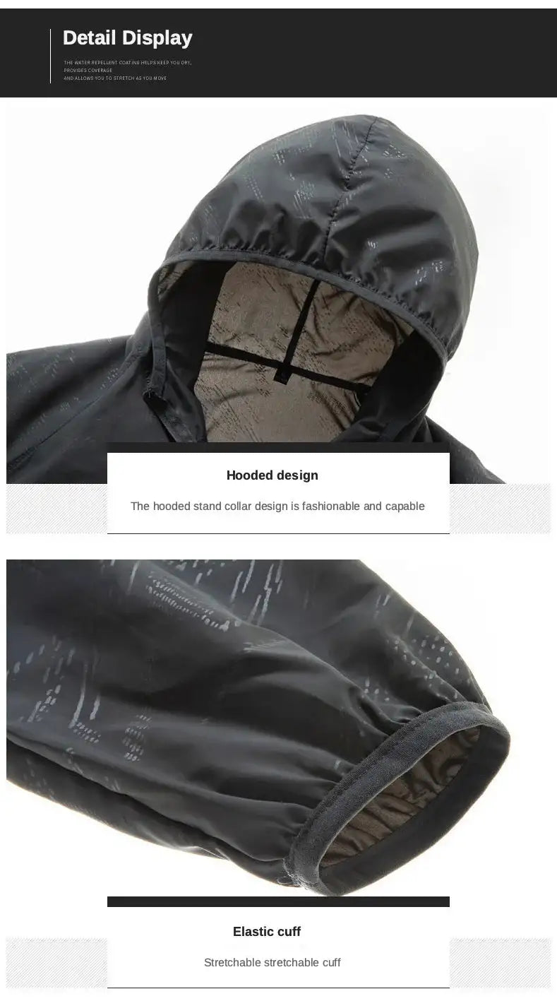 Camping Waterproof Jacket Men Women Windbreaker Men Raincoat Rain Jacket Men Waterproof Hiking Climbing Clothes Sun Protection - Lootquake