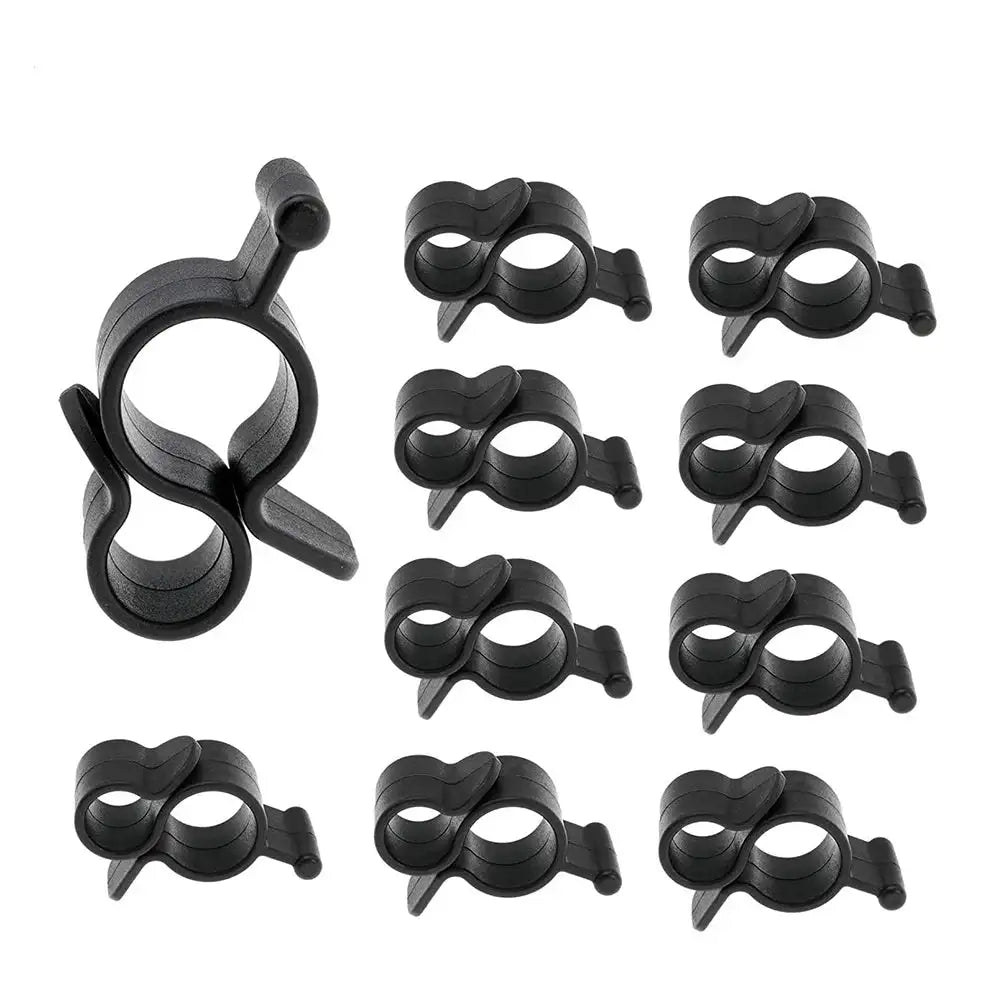 10 Pcs Camping Awning Hooks Clips RV Tent Hangers Light Hanger For Caravan Camper Multi Use RV Traveling Tent Clip Light Hanger - Lootquake