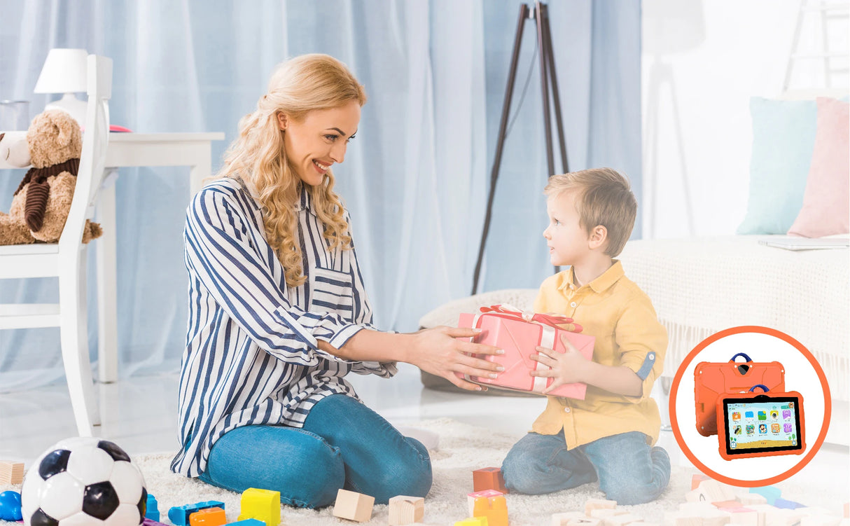 Tablette 7 pouces pour enfants, version internationale, 5G, double caméra BOW, Wi-Fi 5G, quadruple cœur, 4 Go de RAM, 64 Go de ROM, cadeaux pour enfants, 4 000 mAh