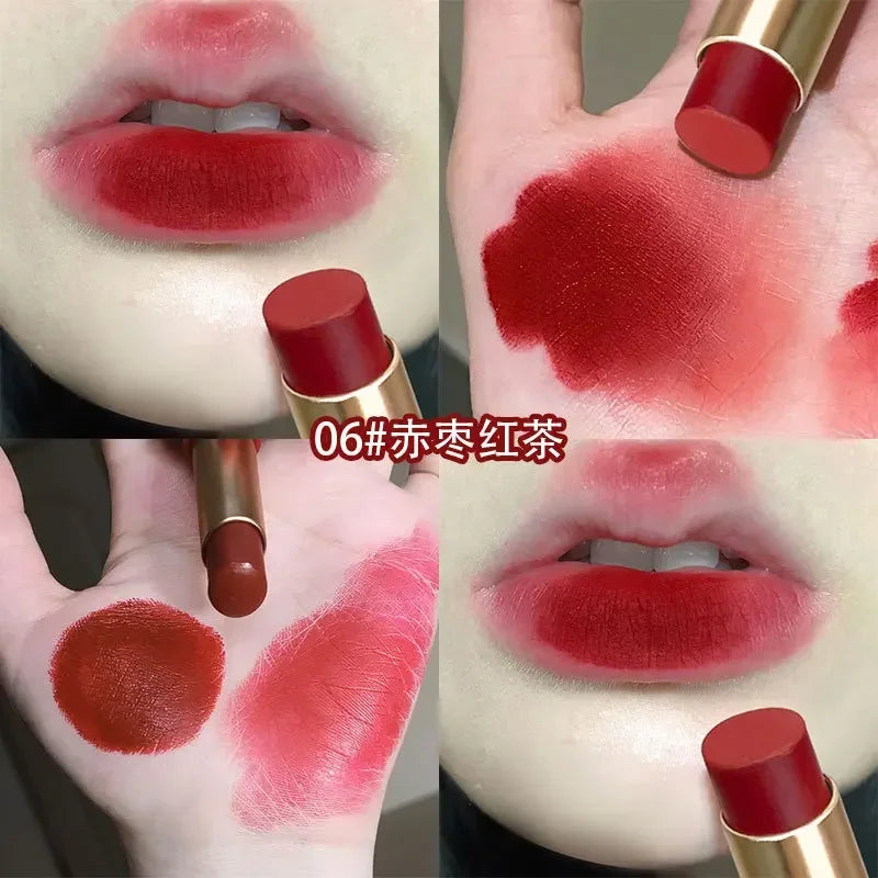 Waterproof Velvet Lipstick Easy To Wear Longstay Lip Stick Lasting Matte Nude Lip Glaze Non-stick Korea Makeup Lip Tint Cosmetic
