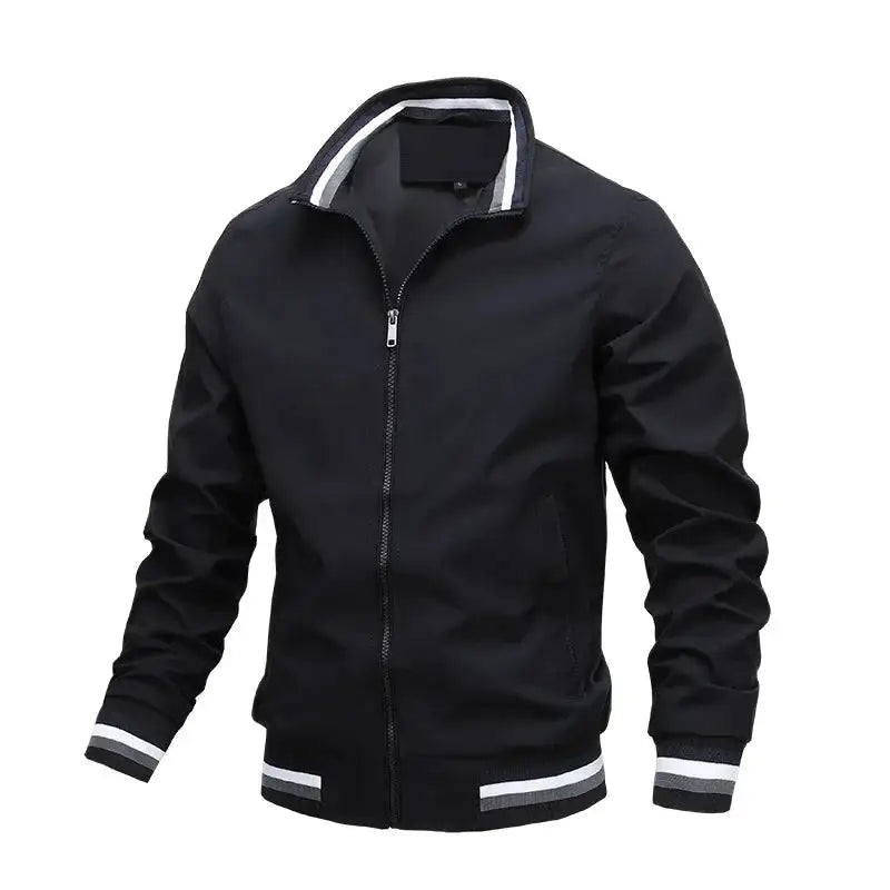 Fashion Men’s Windbreaker Jacket White Casual Jacket Men Outdoor Waterproof Sports Coat Spring Summer Bomber jacket Men Clothing - Lootquake