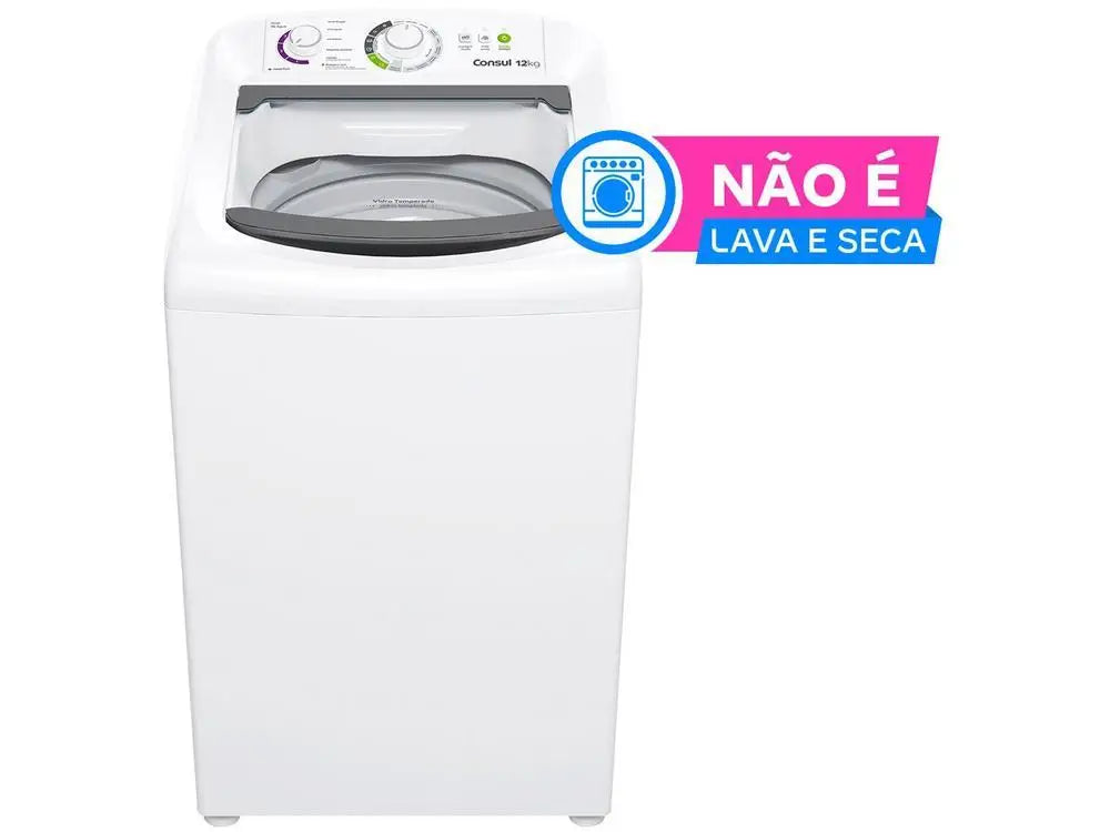 Lave-linge Consul 12 kg 16 programmes de lavage blanc CWH12 - 110 V