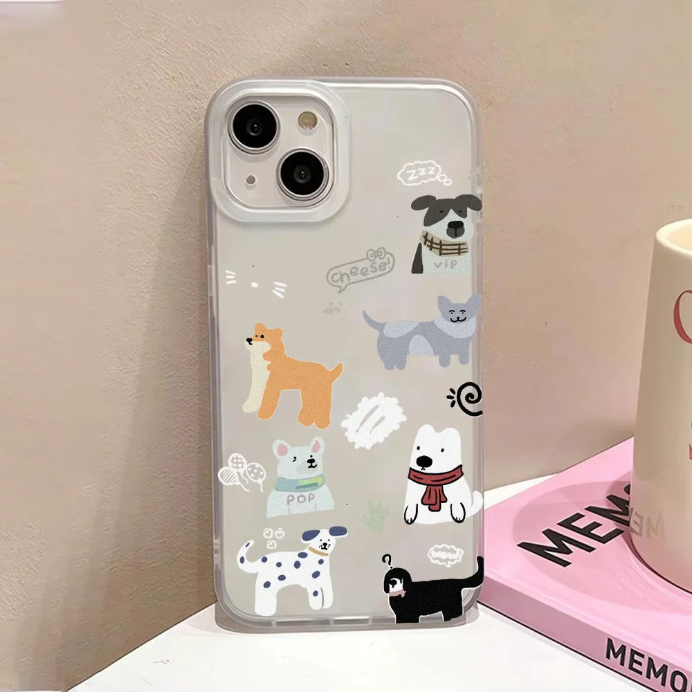 Cartoon Cute Puppy Phone Case For iPhone