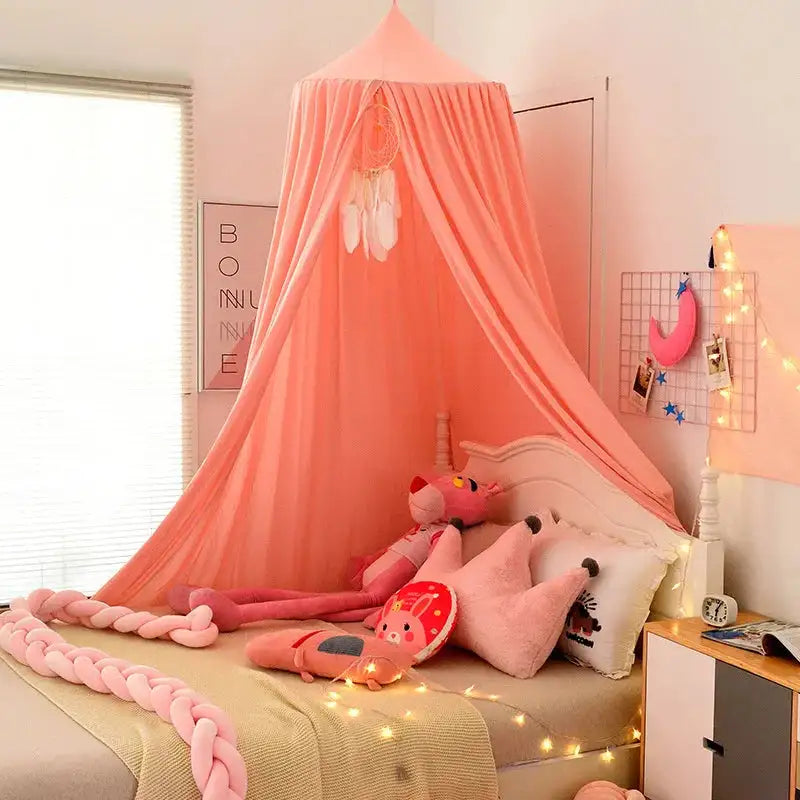 Kids Mosquito Net Baby Crib Curtain Hanging Tent Bed Decor Girl Princess Hanging Bed Canopy Living Corner Play Reading NookDecor - Lootquake