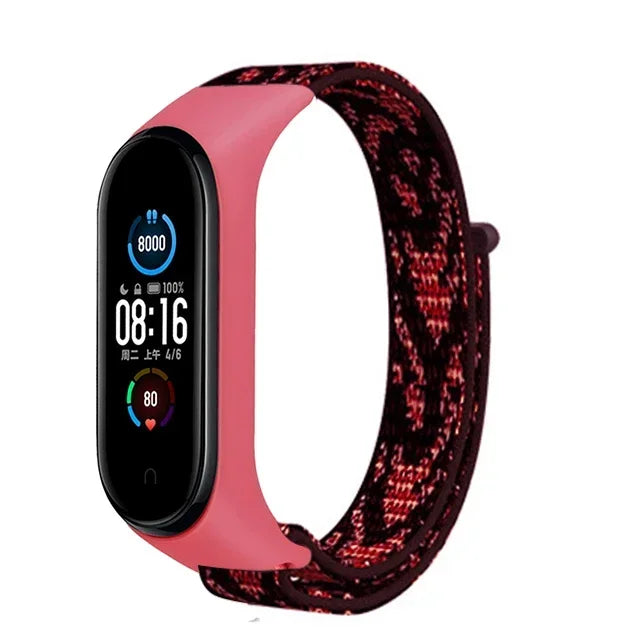 Bracelet For Mi Band 6 7 Strap Nylon Sport loop watch Belt Pulseira Correa Mi band 4 Wristband for xiaomi Mi band 5 4 3 Bracelet - Lootquake